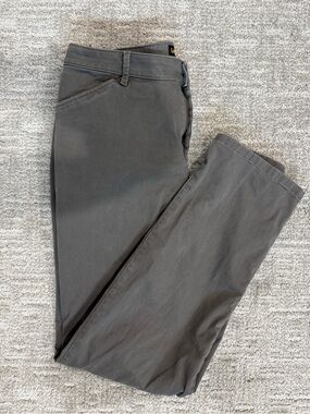 Lee Relaxed Straight-Leg Mid-Rise Pants size 8 Taupe
